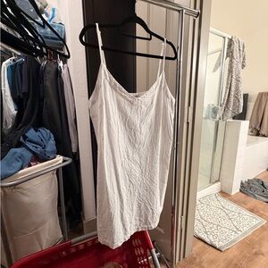 White Women's Spaghetti Strap Dress